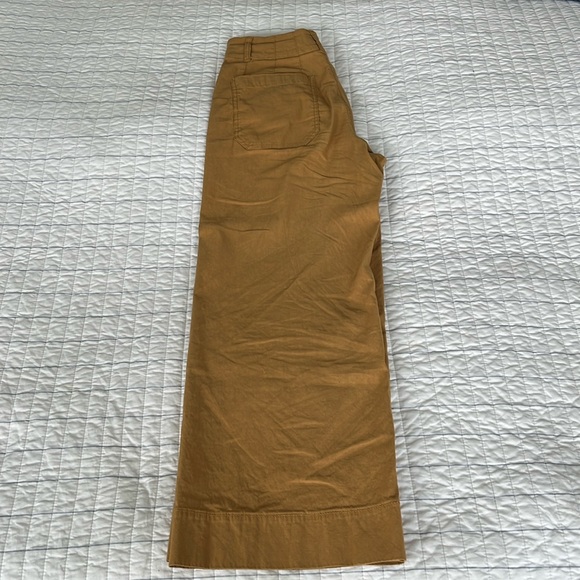 Anthropologie Maeve, the Colette wide leg cropped pant khaki sz 27 - Picture 2 of 3